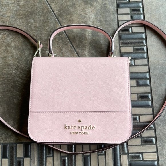 kate spade, Bags, Kate Spade Staci Square Crossbody Chalk Pink